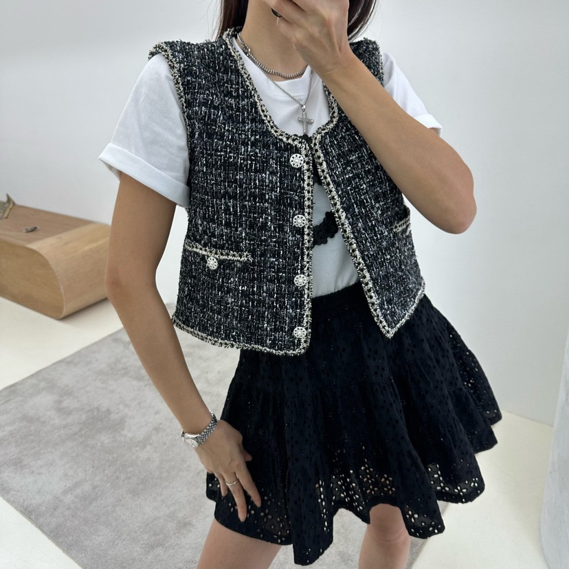 MABEL-Q韓國直郵㊣女裝新款人氣熱賣25春夏時尚推薦休閑馬甲SOUIT by mabel-Q馬甲