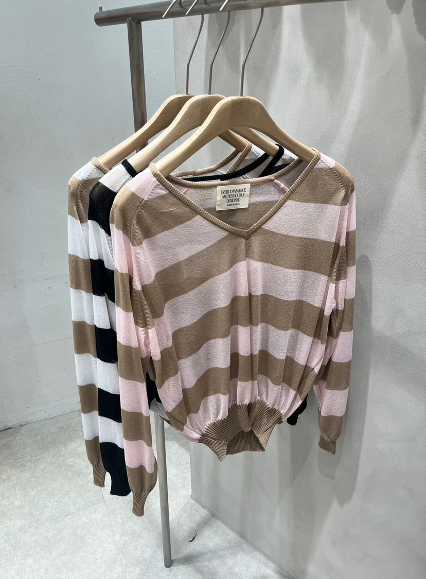 EVERCOMMERCE METICULOUSLY DESIGNED直郵韓國代購㊣女裝新品休閑針織衫EVERCOMMERCE METICULOUSLY DESIGNED針織衫