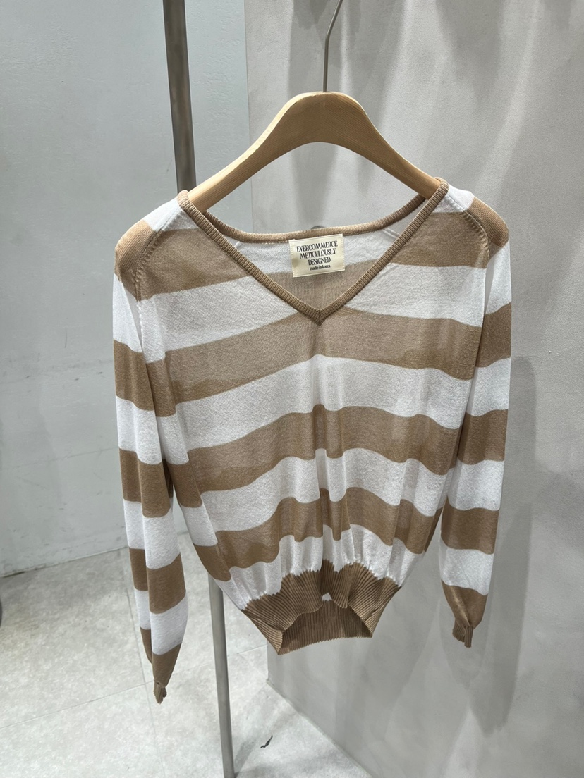 EVERCOMMERCE METICULOUSLY DESIGNED直郵韓國代購㊣女裝新品休閑針織衫EVERCOMMERCE METICULOUSLY DESIGNED針織衫圖色2