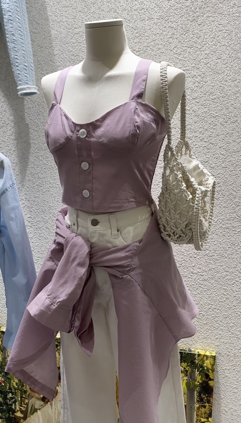 N BROWN韓國直郵㊣女裝新款休閑時尚推薦吊帶背心不含內搭N BROWN吊帶/背心