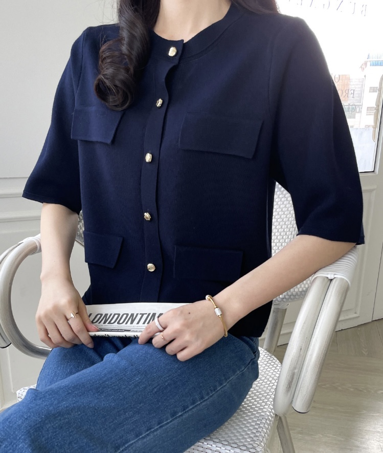 I BLLE韓國直郵㊣東大門實拍女裝新品推薦熱賣25春夏針織衫I BLLE針織衫