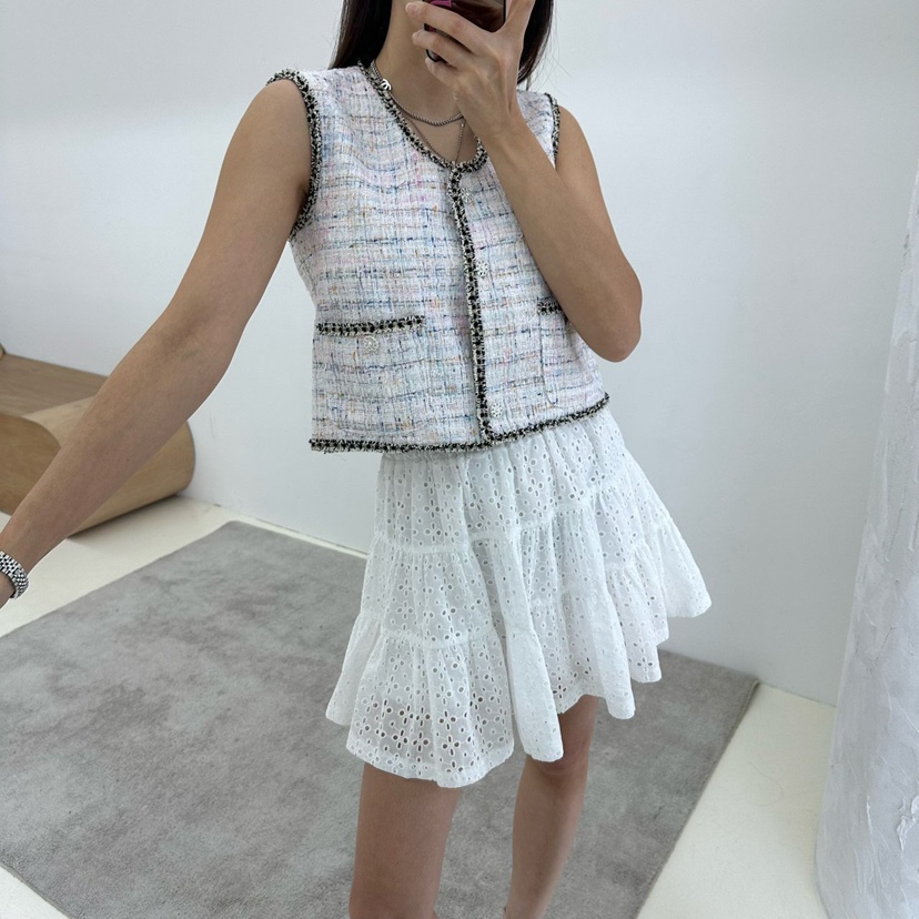 MABEL-Q韓國直郵㊣東大門實拍女裝新款休閑熱賣時尚25春夏短裙SOUIT by mabel-Q短裙