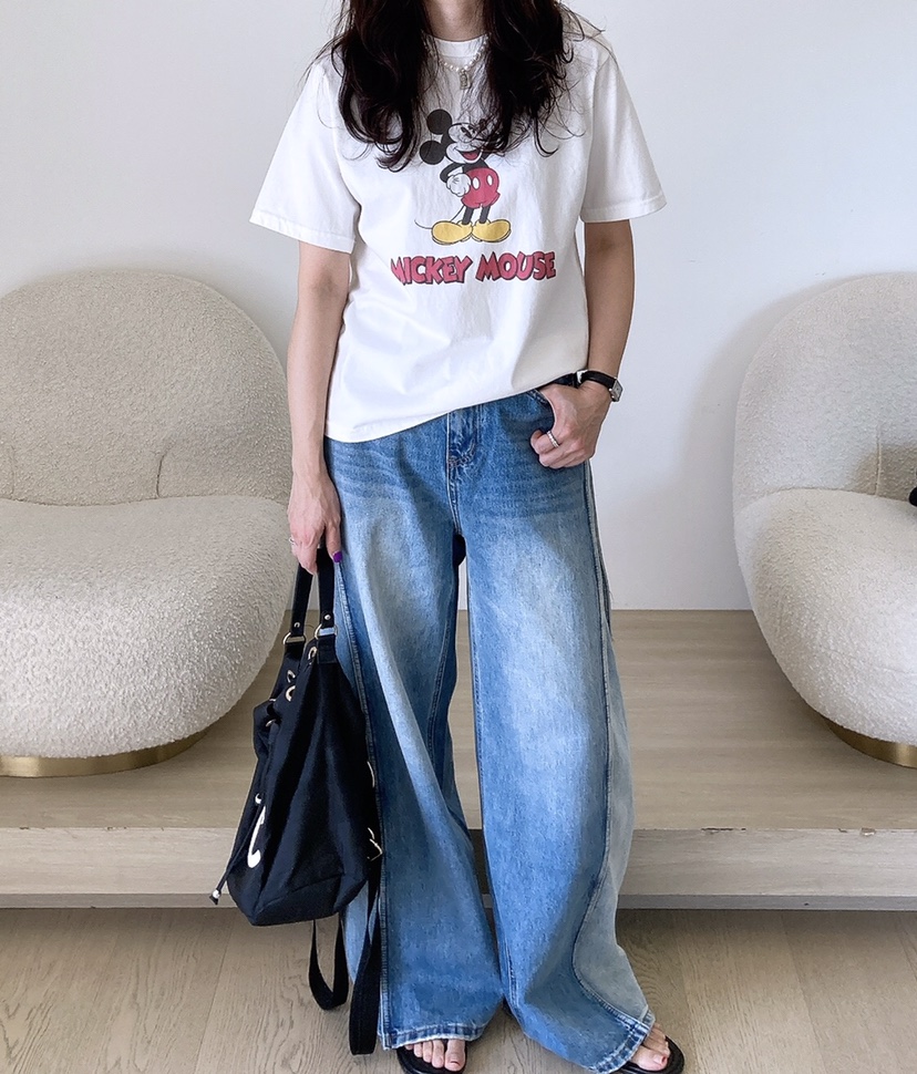 HANNA-A韓國直郵㊣女裝新款休閑時尚25春夏人氣推薦熱賣T恤HANNAT恤