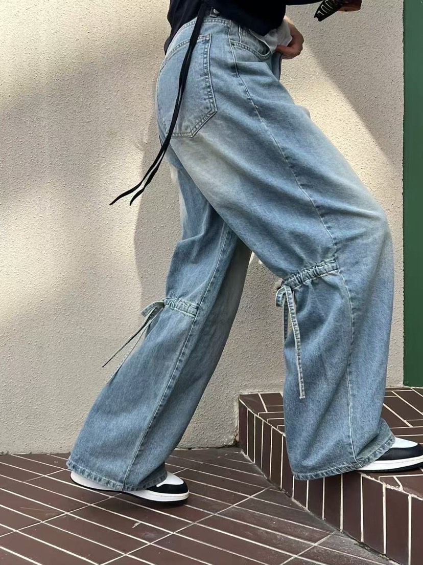 RPM韓國直郵㊣東大門實拍女裝新款時尚熱賣推薦人氣休閑牛仔褲RPM牛仔褲