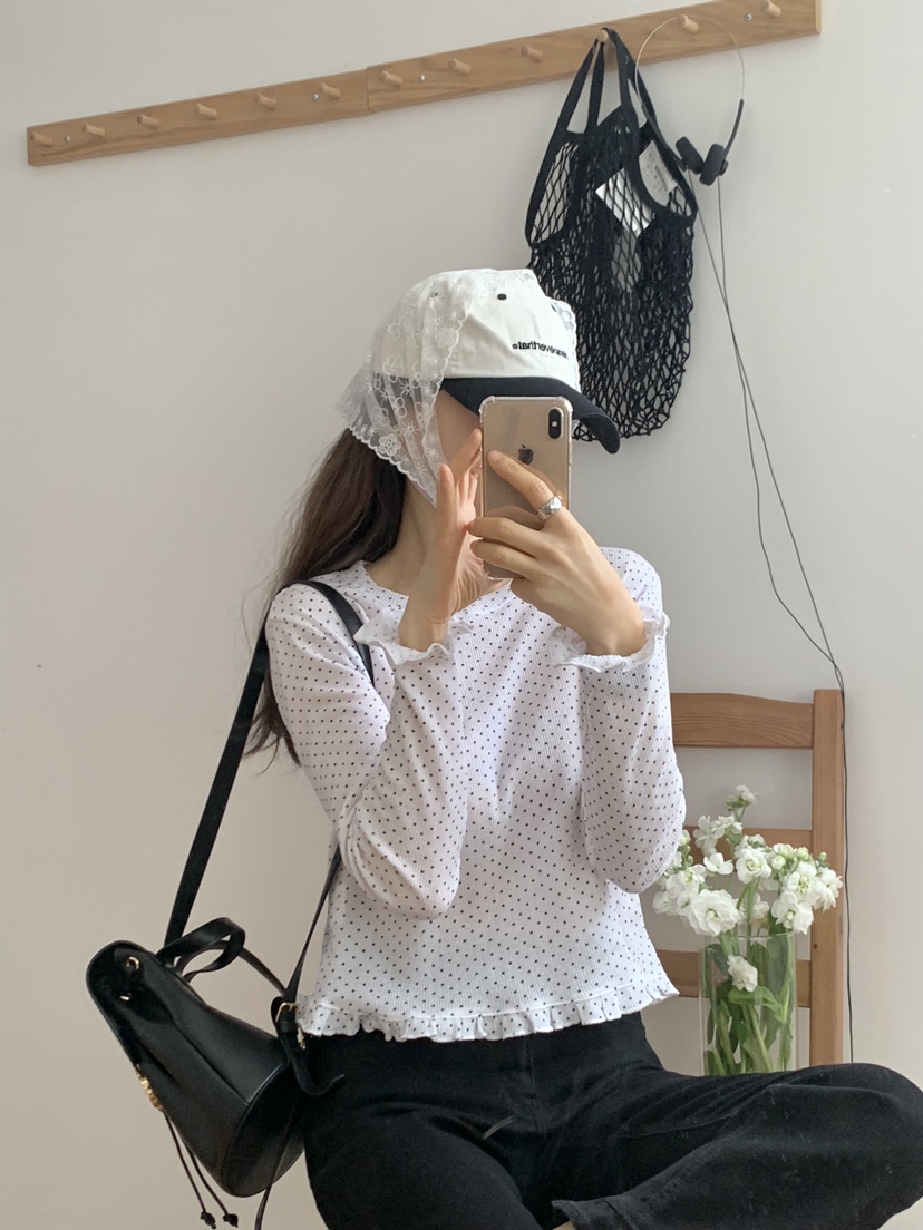 FORMSTUDIO韓國㊣直郵東大門代購女裝新款時尚25春夏長袖T恤FORMSTUDIO長袖T恤
