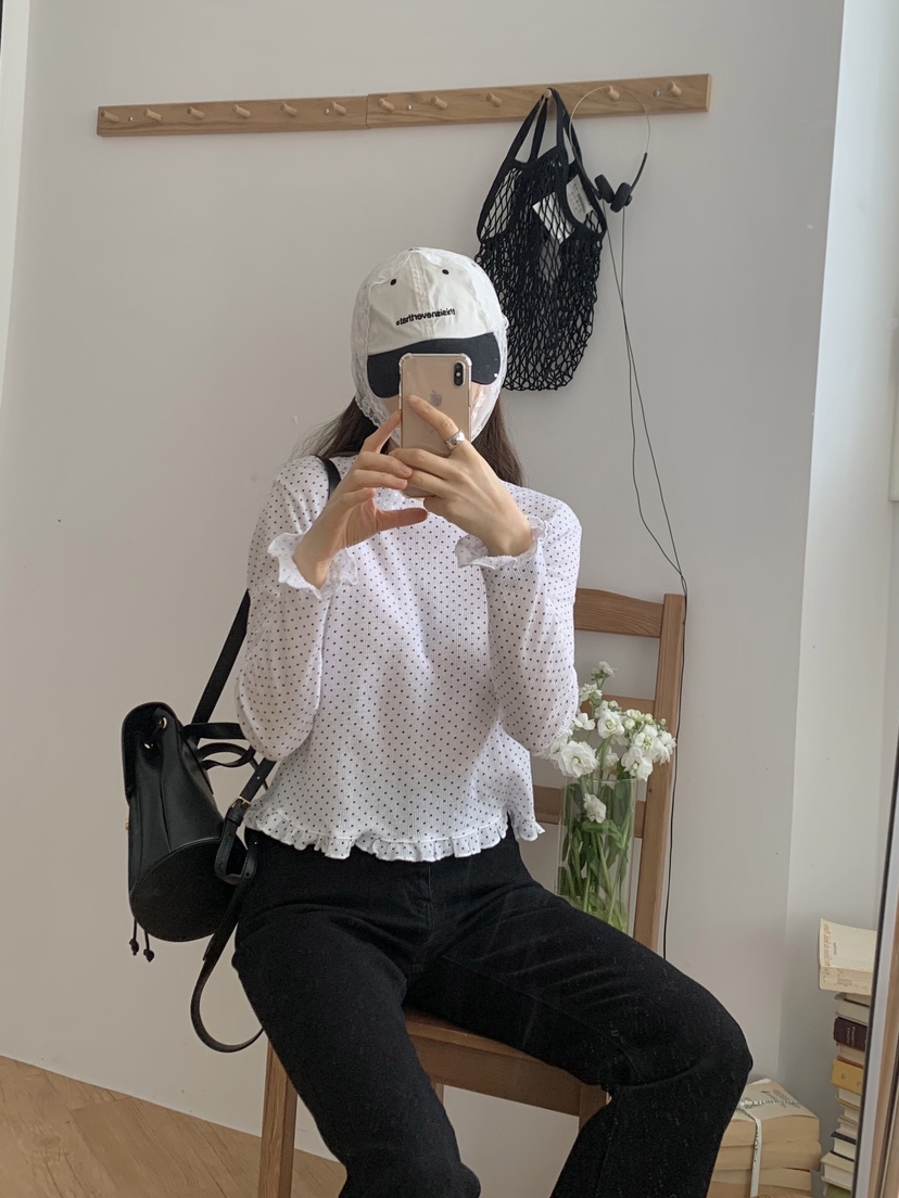FORMSTUDIO韓國㊣直郵東大門代購女裝新款時尚25春夏長袖T恤FORMSTUDIO長袖T恤