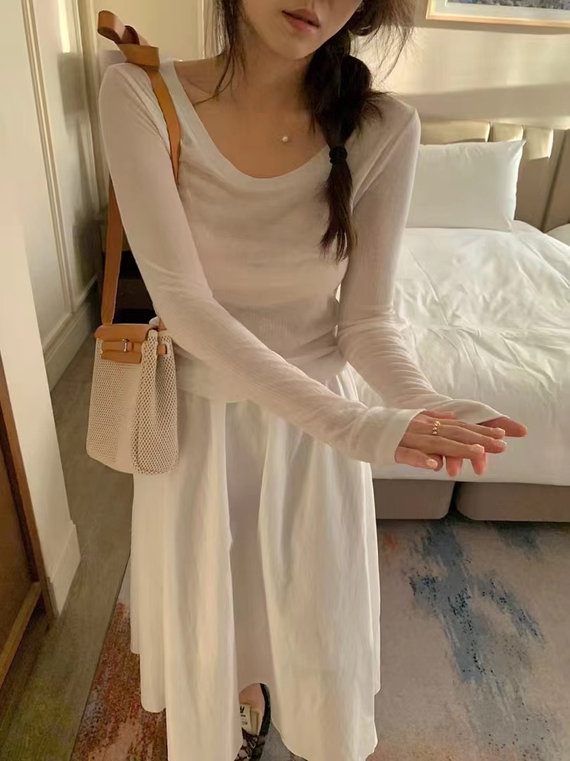 FREELOVE直郵韓國代購㊣女裝新品熱賣人氣推薦時尚25春夏長袖T恤FREELOVE長袖T恤圖色1