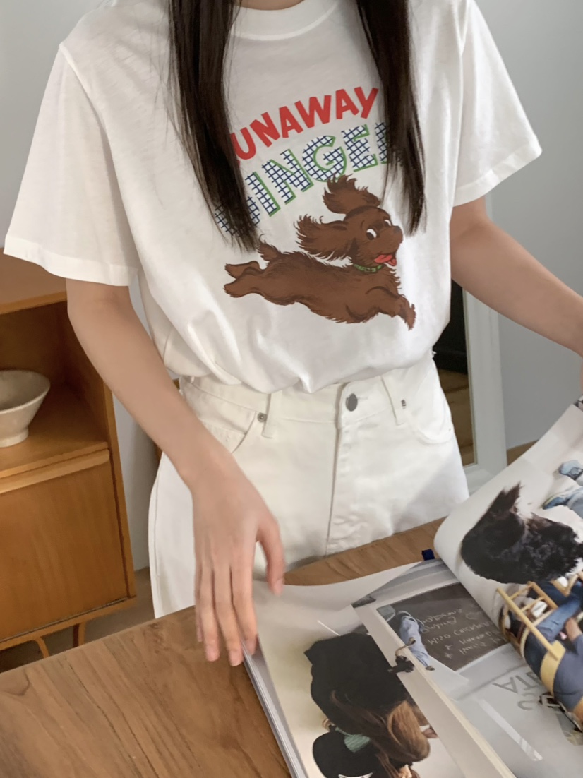 PEBBLE直郵韓國代購㊣女裝新品推薦時尚人氣25春夏休閑熱賣T恤PEBBLE/LAYERT恤