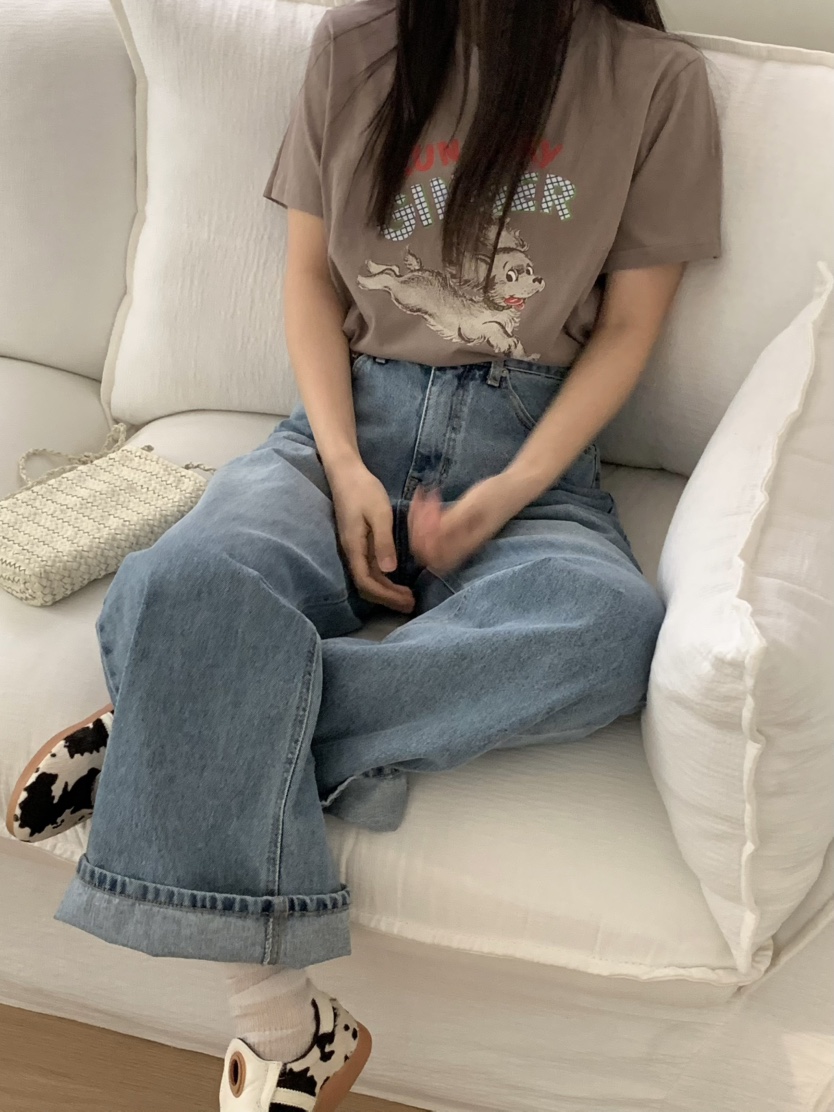 PEBBLE直郵韓國代購㊣女裝新品推薦時尚人氣25春夏休閑熱賣T恤PEBBLE/LAYERT恤