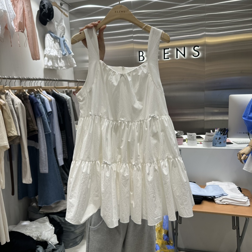 BEENS韓國㊣直郵東大門代購女裝新品推薦25春夏時尚休閑連衣裙BEENS連衣裙