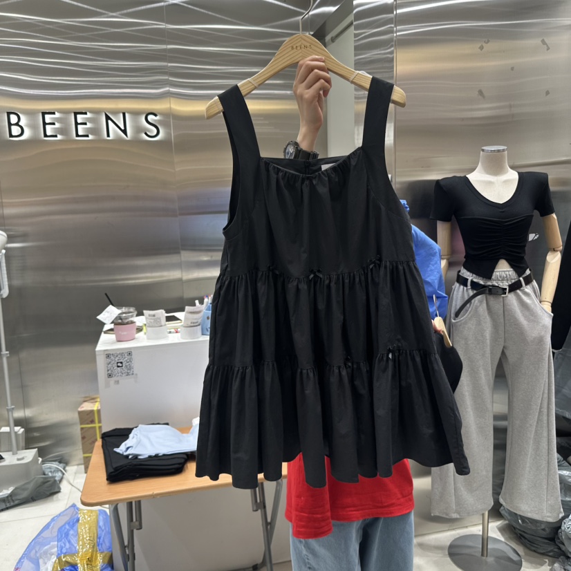 BEENS韓國㊣直郵東大門代購女裝新品推薦25春夏時尚休閑連衣裙BEENS連衣裙圖色2