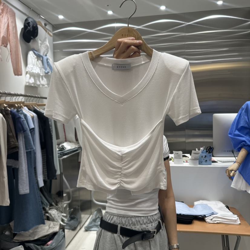 BEENS直郵韓國代購㊣女裝新品時尚熱賣推薦休閑人氣25春夏T恤BEENST恤