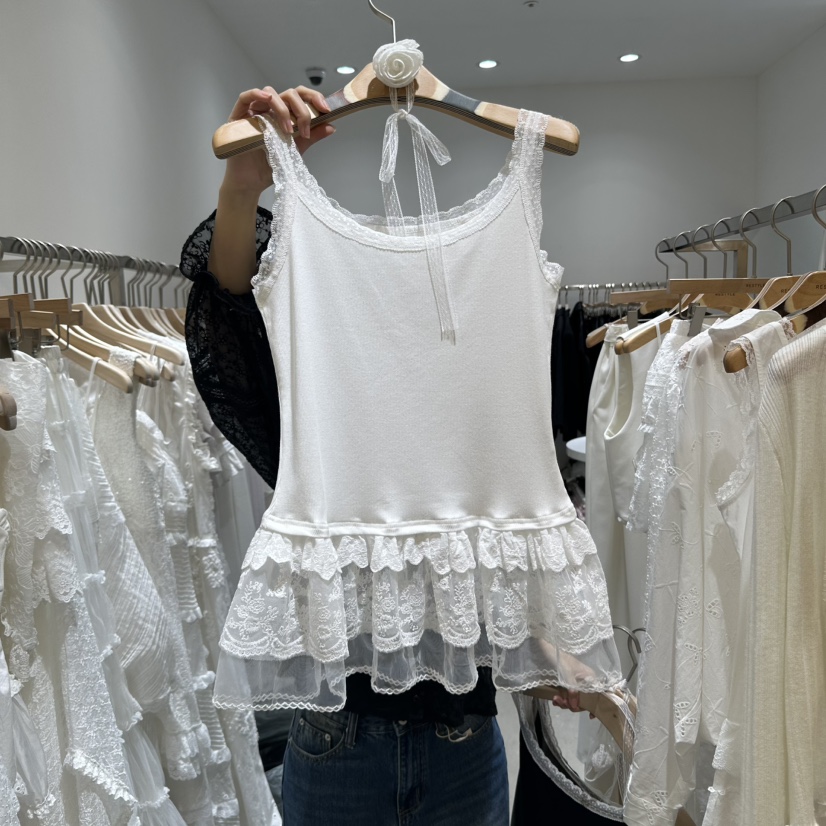 RE STYLE-Q韓國直郵㊣女裝新款休閑人氣熱賣吊帶背心套裝RE STYLE吊帶/背心圖色3