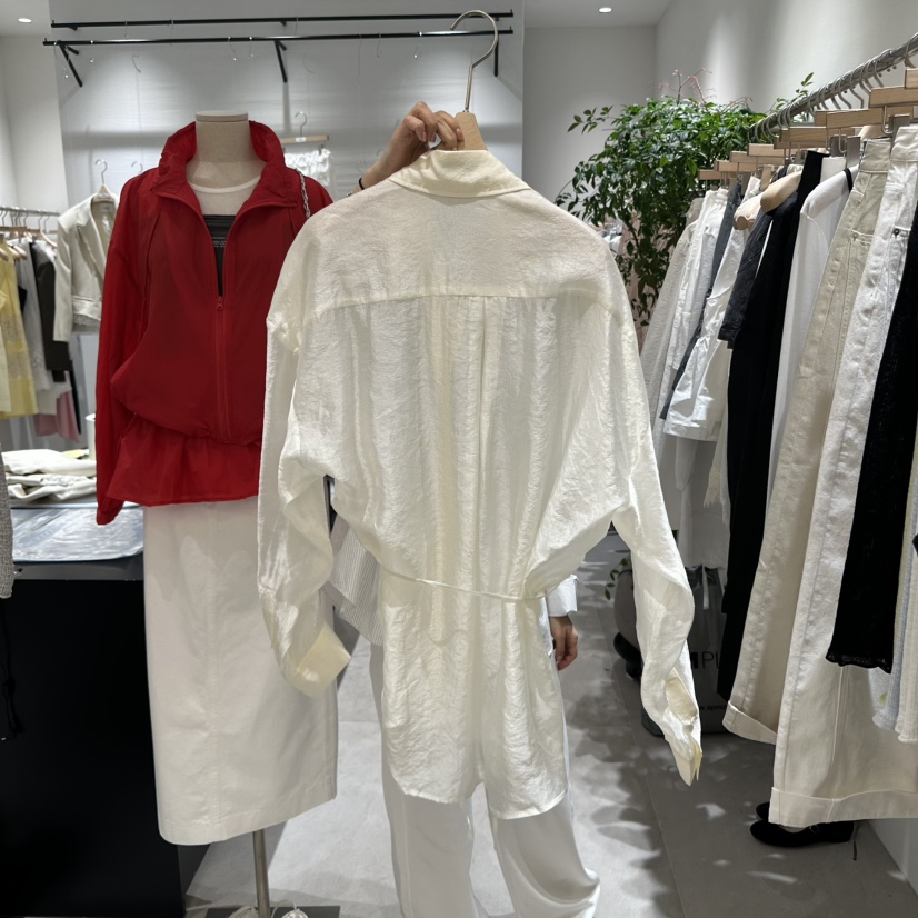 AYCE韓國直郵㊣女裝新品25春夏休閑推薦熱賣襯衫蕾絲衫含腰繩101SHOWROOM/AYCE襯衫/蕾絲衫