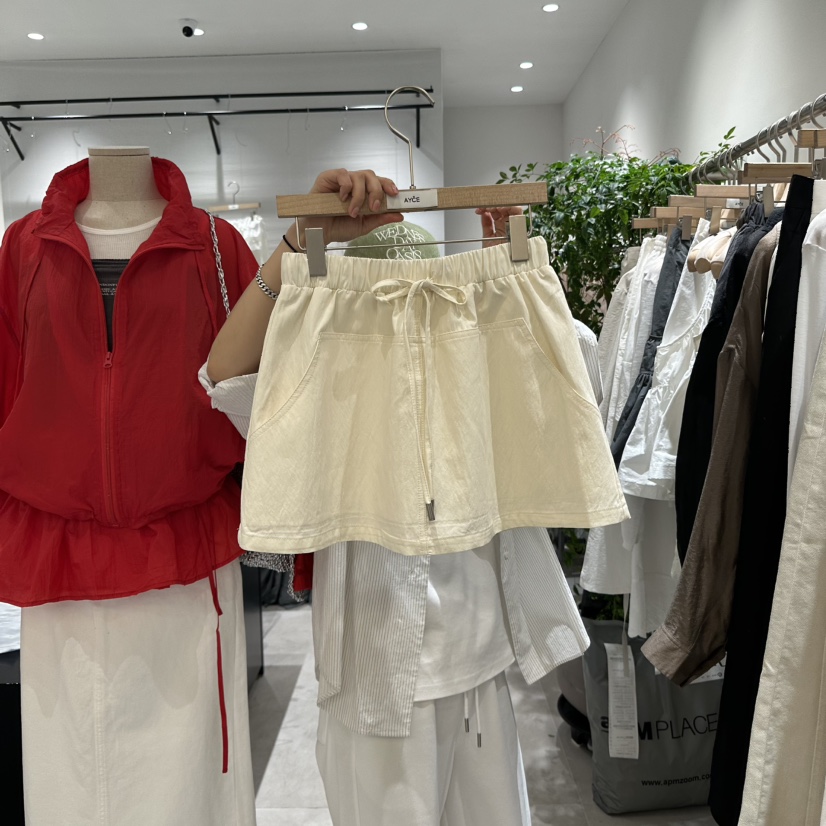 AYCE韓國直郵㊣女裝新品人氣25春夏熱賣推薦時尚休閑短裙綁帶BUTTER-P短裙圖色1