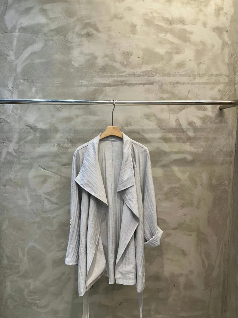 SIMPLE PARK/WMSTORY直郵韓國代購㊣女裝新品25春夏長款風衣含腰帶SIMPLE PARK/WMSTORY長款風衣圖色2