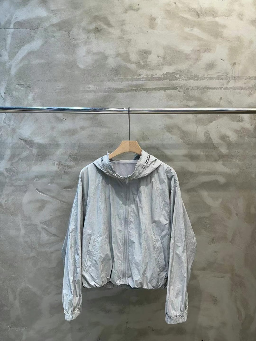 SIMPLE PARK/WMSTORY直郵韓國代購㊣女裝新品25春夏夾克蕾絲連帽SIMPLE PARK/WMSTORY夾克圖色3