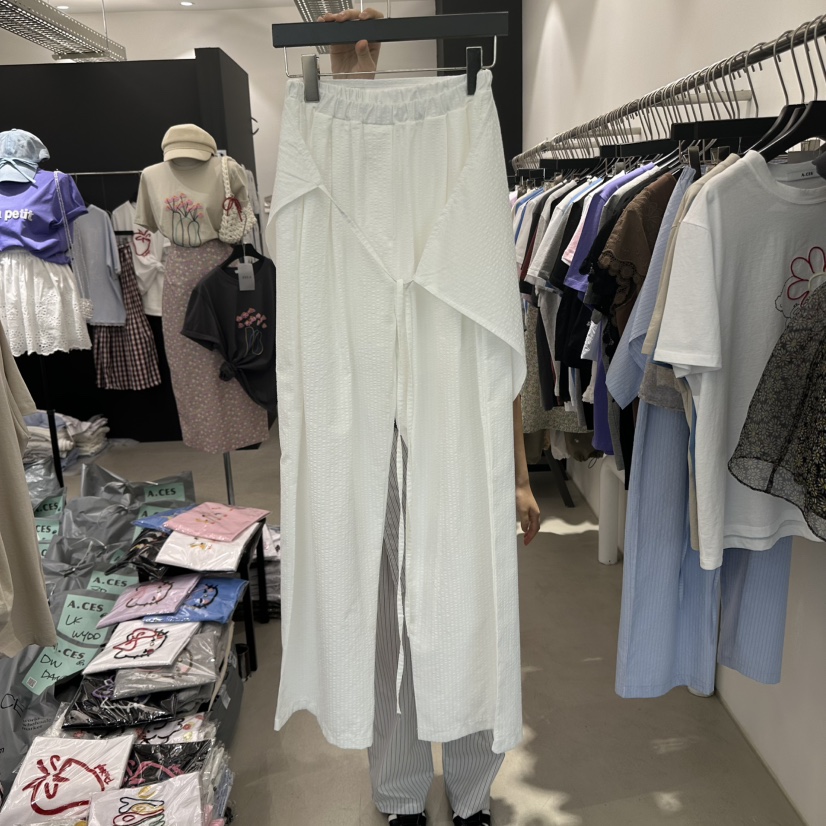 A.CES韓國直郵㊣東大門實拍女裝新品人氣休閑推薦裙褲可拆卸A.CES裙褲