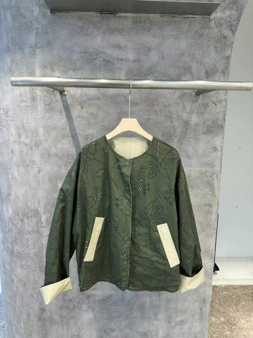SIMPLE PARK/WMSTORY韓國㊣直郵東大門代購女裝新品人氣夾克蕾絲雙面SIMPLE PARK/WMSTORY夾克圖色3