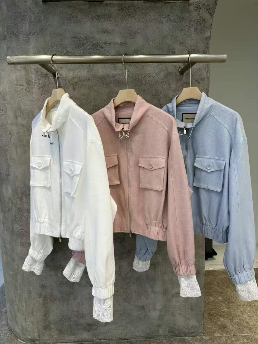 SIMPLE PARK/WMSTORY韓國直郵㊣東大門實拍女裝新品25春夏夾克口袋SIMPLE PARK/WMSTORY夾克