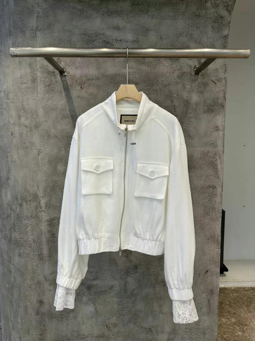 SIMPLE PARK/WMSTORY韓國直郵㊣東大門實拍女裝新品25春夏夾克口袋SIMPLE PARK/WMSTORY夾克
