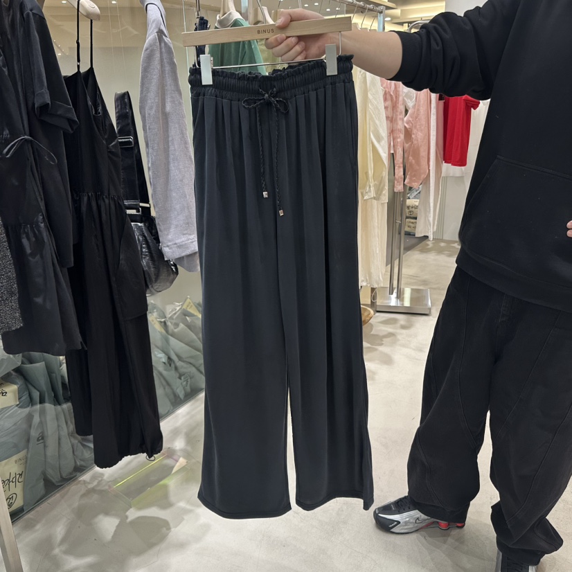 BINUS韓國直郵㊣東大門實拍女裝新品休閑25春夏休閑褲莫代爾BINUS休閑褲