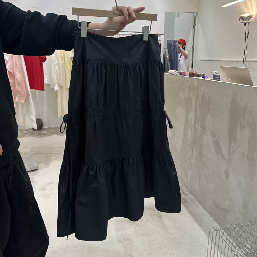 BINUS直郵韓國代購㊣女裝新品時尚熱賣休閑人氣25春夏推薦長裙BINUS長裙