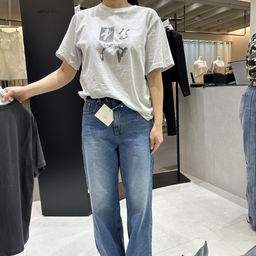 ARTISANAL直郵韓國代購㊣女裝新品休閑熱賣時尚25春夏推薦T恤ARTISANALT恤圖色2