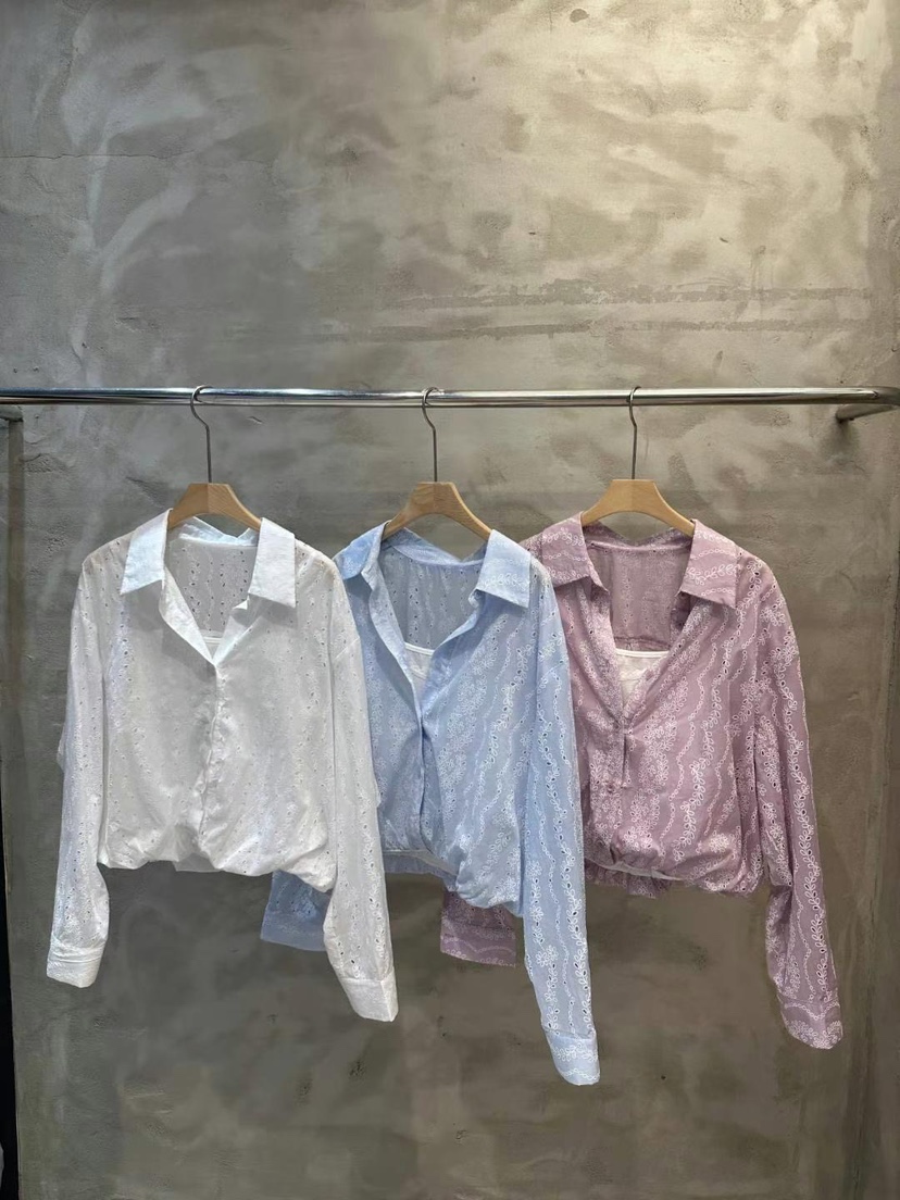 SIMPLE PARK/WMSTORY直郵韓國代購㊣女裝新品25春夏襯衫蕾絲衫SIMPLE PARK/WMSTORY襯衫/蕾絲衫