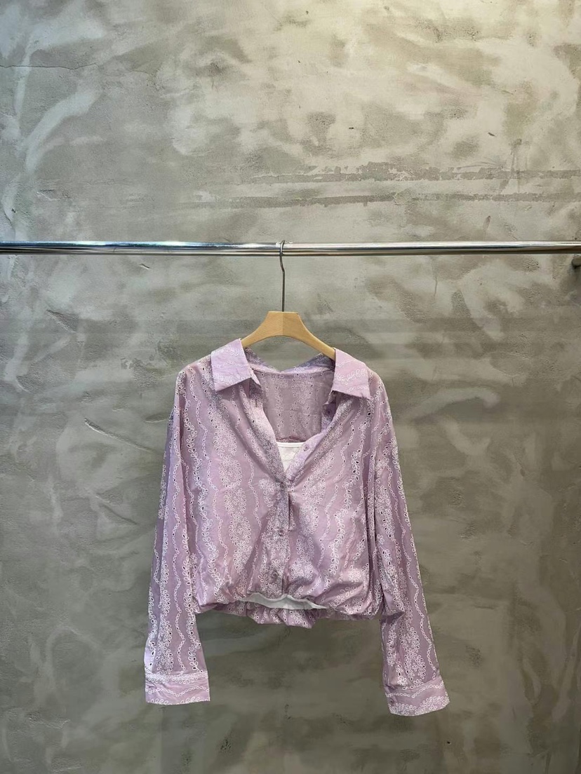 SIMPLE PARK/WMSTORY直郵韓國代購㊣女裝新品25春夏襯衫蕾絲衫SIMPLE PARK/WMSTORY襯衫/蕾絲衫圖色3