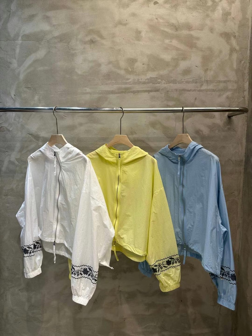 SIMPLE PARK/WMSTORY韓國直郵㊣東大門實拍女裝新款熱賣夾克刺繡連帽SIMPLE PARK/WMSTORY夾克