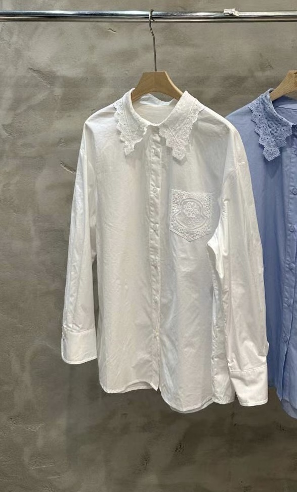 SIMPLE PARK/WMSTORY直郵韓國代購㊣女裝新品25春夏襯衫蕾絲衫SIMPLE PARK/WMSTORY襯衫/蕾絲衫圖色2