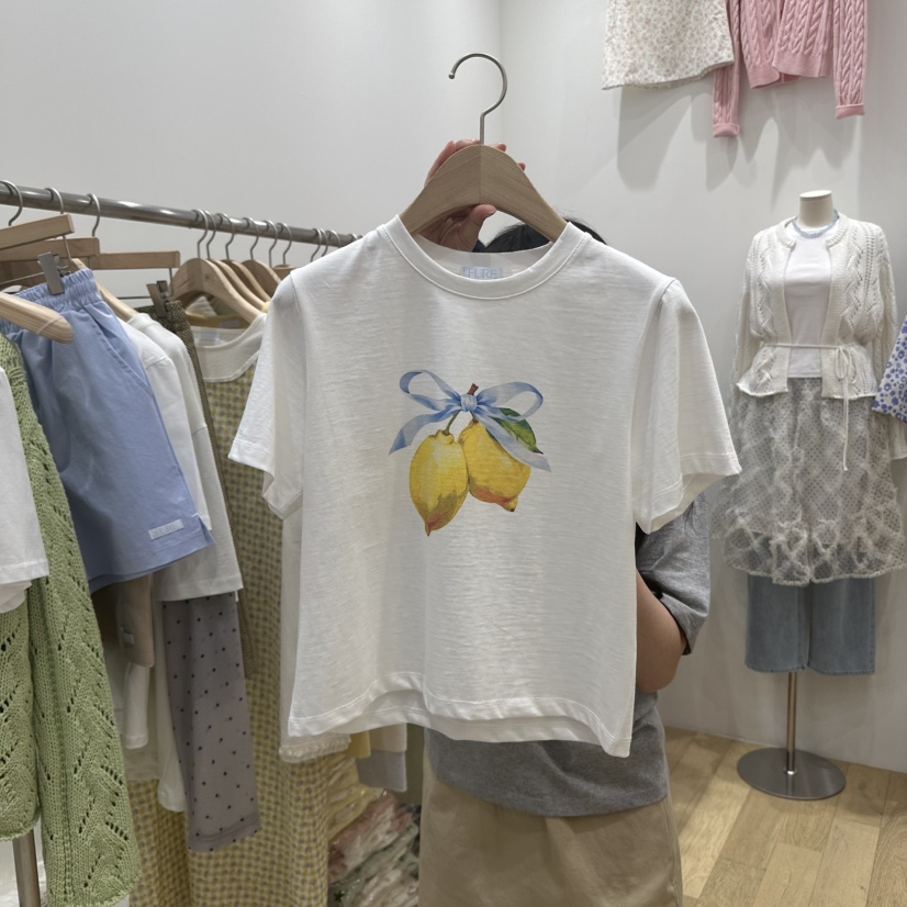 FURE直郵韓國代購㊣女裝新品人氣25春夏休閑推薦時尚熱賣T恤FURET恤