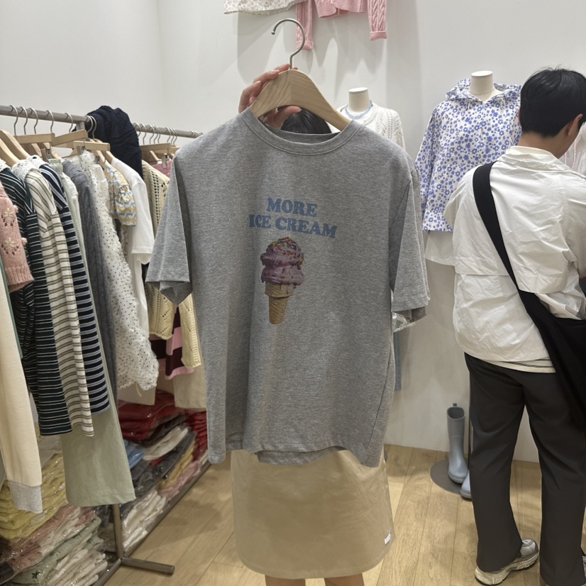 FURE直郵韓國代購㊣女裝新品推薦25春夏休閑熱賣時尚人氣T恤FURET恤