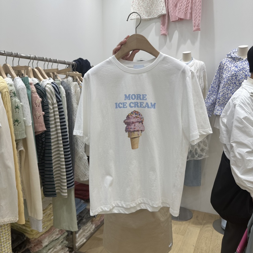 FURE直郵韓國代購㊣女裝新品推薦25春夏休閑熱賣時尚人氣T恤FURET恤圖色2