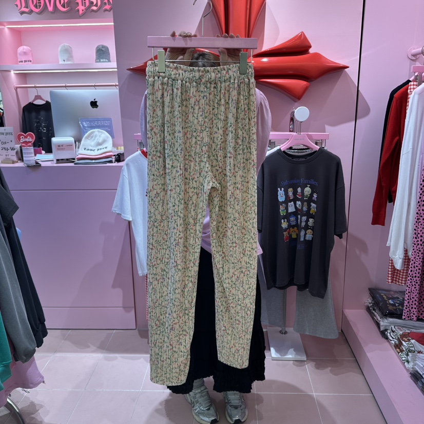 LOVE PINK韓國㊣直郵東大門代購女裝新款25春夏熱賣休閑褲LOVE PINK休閑褲