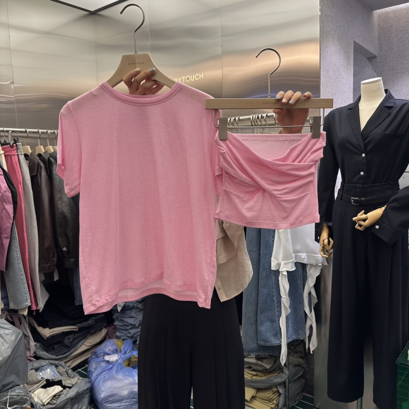 BABYTOUCH直郵韓國代購㊣女裝新品推薦休閑25春夏套裝兩件套套裝BABYTOUCH套裝圖色4