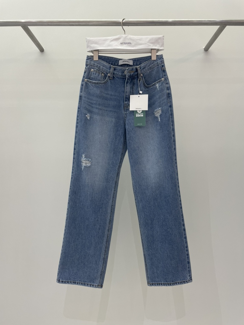 ARTISANAL韓國㊣直郵東大門代購女裝新品休閑25春夏推薦牛仔褲ARTISANAL牛仔褲
