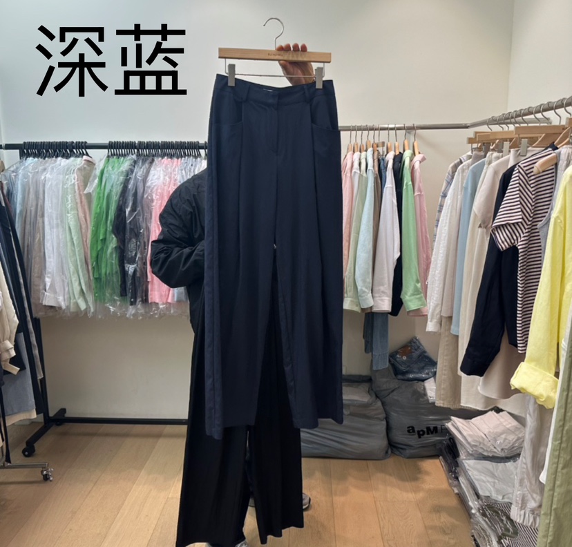 BLENDING-p直郵韓國代購㊣女裝新款休閑熱賣25春夏推薦休閑褲BLENDING休閑褲圖色3