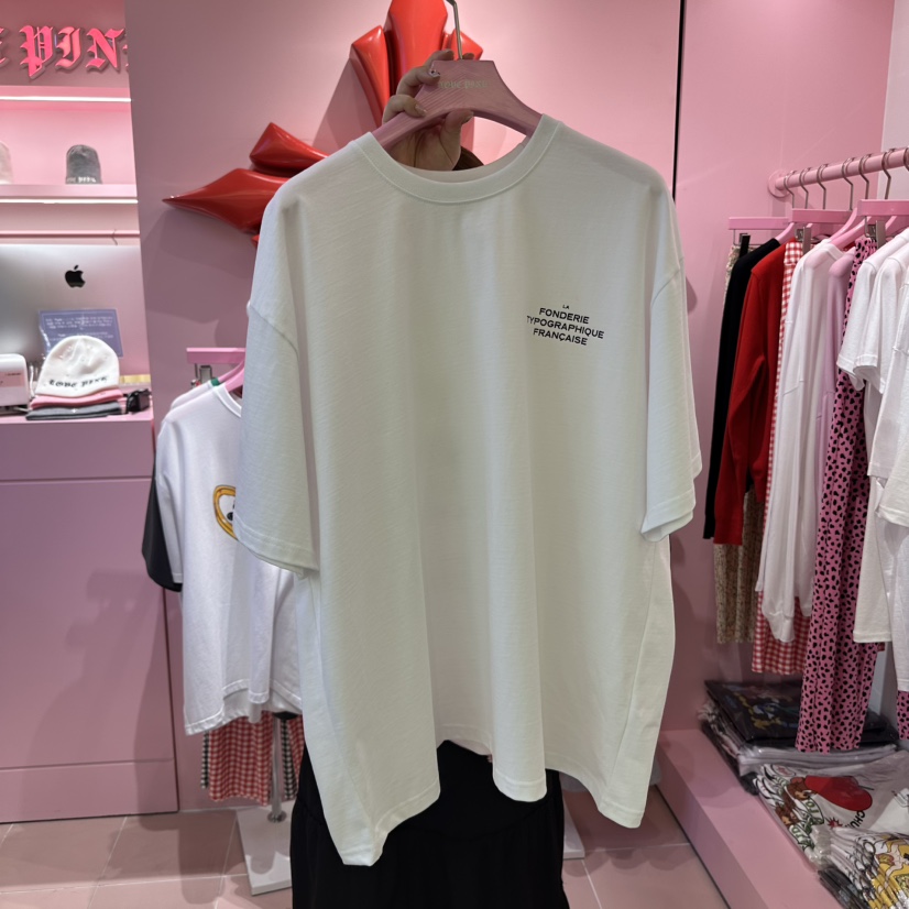 LOVE PINK韓國直郵㊣女裝新款推薦休閑人氣時尚熱賣25春夏T恤LOVE PINKT恤