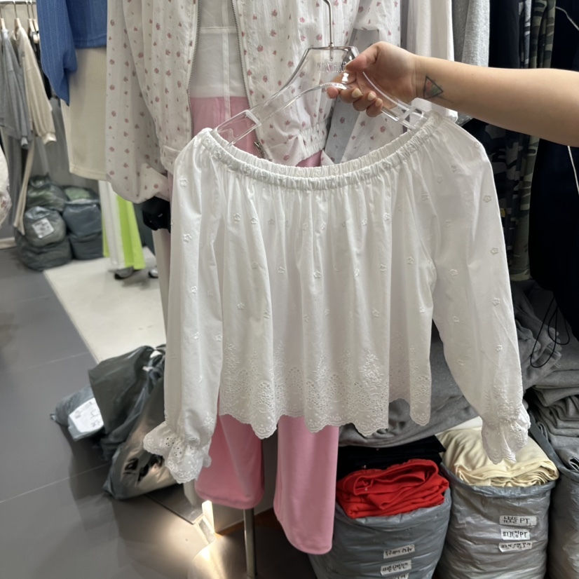 GABIZON韓國直郵㊣東大門實拍女裝新品25春夏推薦襯衫蕾絲衫GABIZON襯衫/蕾絲衫
