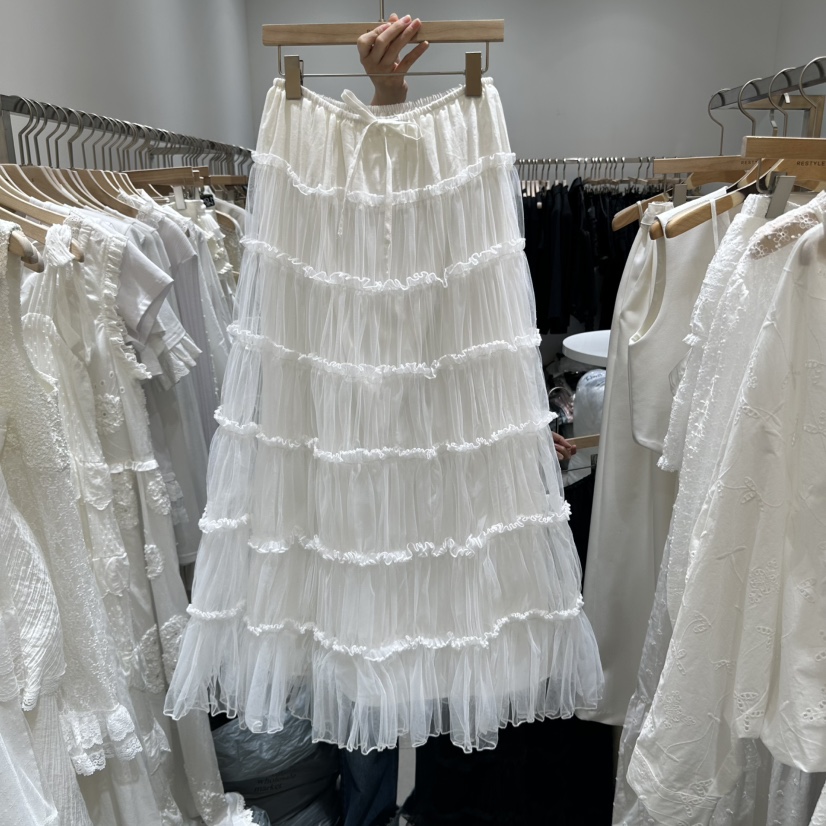 RE STYLE-Q韓國直郵㊣東大門實拍女裝新品人氣休閑長裙亞麻RE STYLE長裙