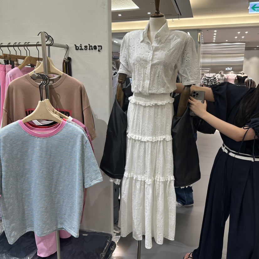 BISHOP韓國㊣直郵東大門代購女裝新品時尚人氣休閑25春夏連衣裙b#/BISHOP連衣裙