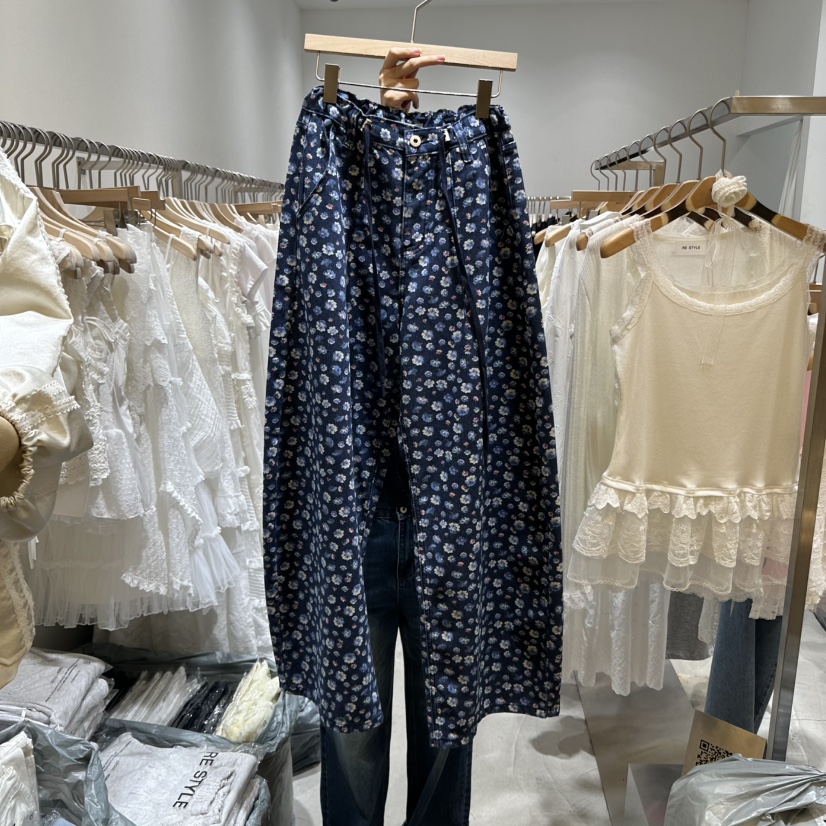 RE STYLE-Q直郵韓國代購㊣女裝新品25春夏熱賣休閑休閑褲RE STYLE休閑褲