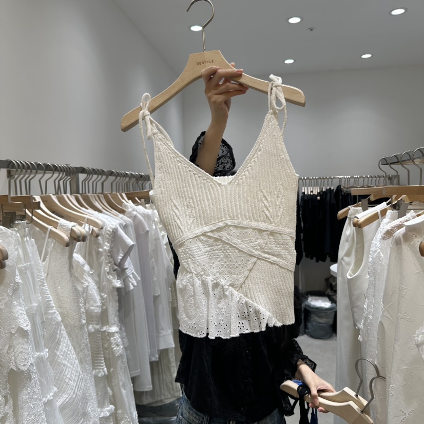 RE STYLE-Q韓國㊣直郵東大門代購女裝新款休閑人氣吊帶背心RE STYLE吊帶/背心圖色3