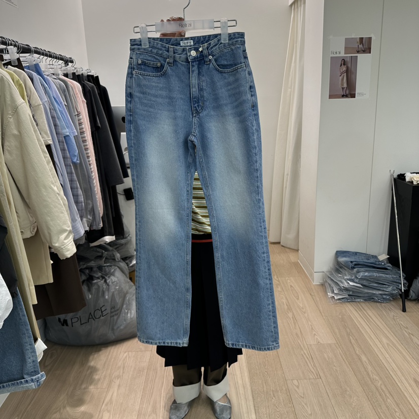 REIRAI韓國㊣直郵東大門代購女裝新款25春夏時尚推薦牛仔褲Reirai牛仔褲