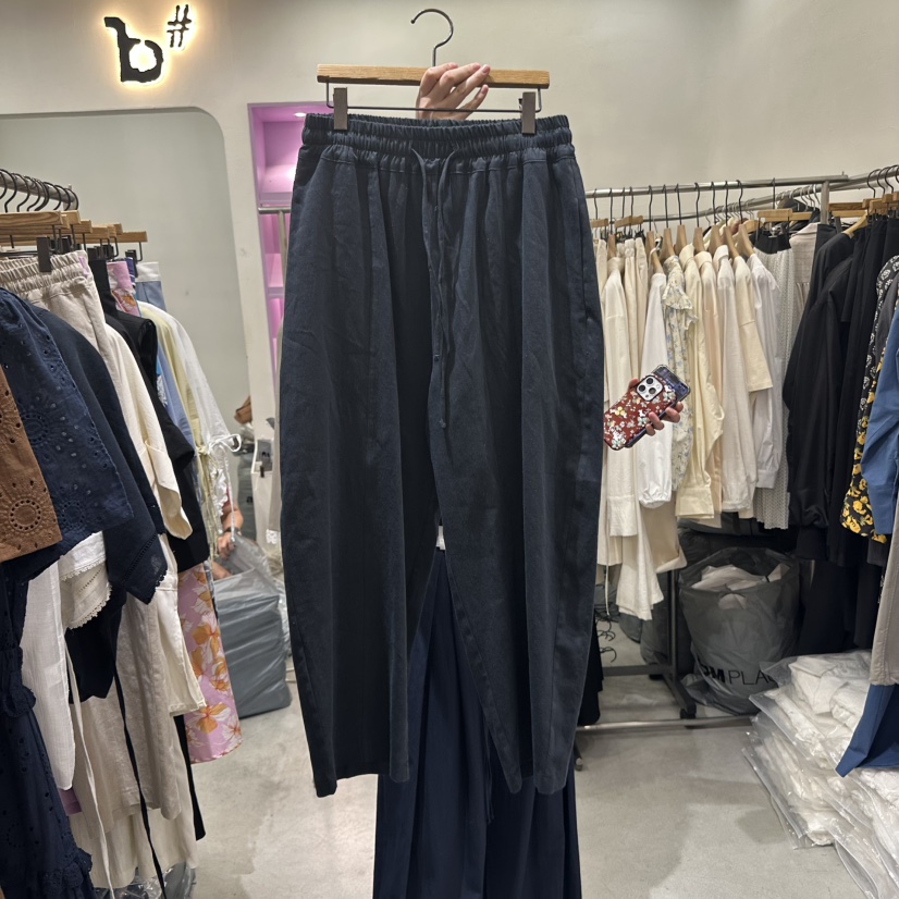 BISHOP韓國直郵㊣東大門實拍女裝新款休閑時尚推薦25春夏休閑褲b#/BISHOP休閑褲