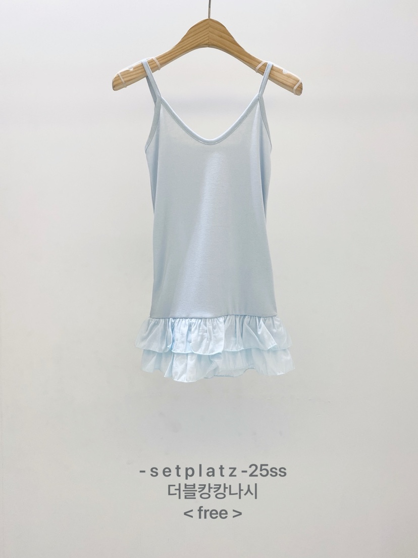 SETPLATZ韓國㊣直郵東大門代購女裝新品休閑熱賣25春夏吊帶背心PLATZCLASSIC吊帶/背心圖色3