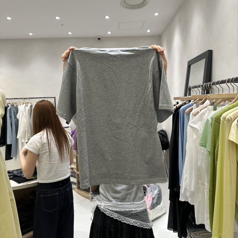 AURA韓國直郵㊣東大門實拍女裝新款25春夏人氣推薦休閑時尚T恤Au raT恤