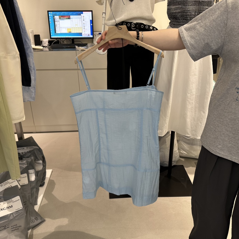 MENTOR韓國㊣直郵東大門代購女裝新品熱賣25春夏時尚吊帶背心MENTOR吊帶/背心
